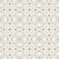 Seamless Golden Ornamental Pattern
