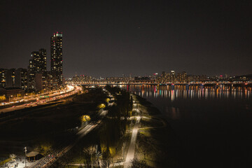 night view of the city