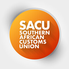 SACU - Southern African Customs Union acronym, concept background