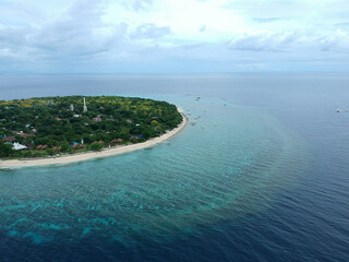 aerial view of beach