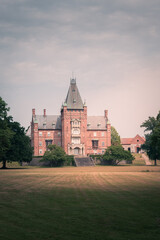 Exterior view of Trollen&auml;s castle during summer day in Sk&aring;ne Sweden