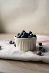 ココットに入っているブルーベリー