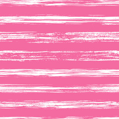 Vector seamless pattern with ink brush strokes and stripes. Hand drawn painting graphic brushes textures effect. Brushstroke abstract background. Monochrome striped texture.