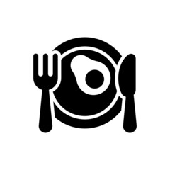 Kitchen Cutleries vector Solid icon style illustration. EPS 10 file