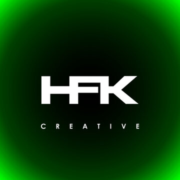 HFK Letter Initial Logo Design Template Vector Illustration