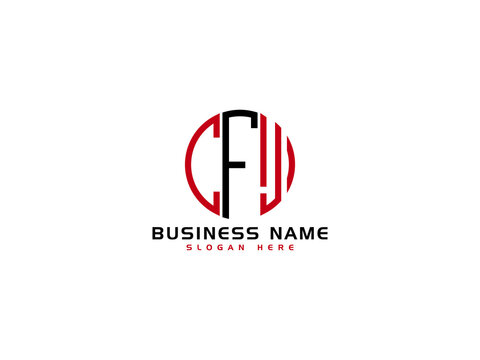Letter CFJ Logo Icon Vector Image Design For New Business