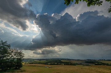 Here landscape with dramatic cloud