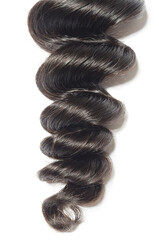 spiral loose wavy black remy human hair weaves extensions bundles