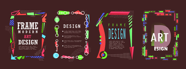 Fototapeta premium Template brochures, flyers, business presentations. Modern flat line style.