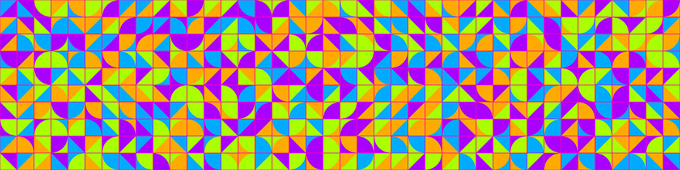 Abstract Geometric Pattern generative computational art illustration
