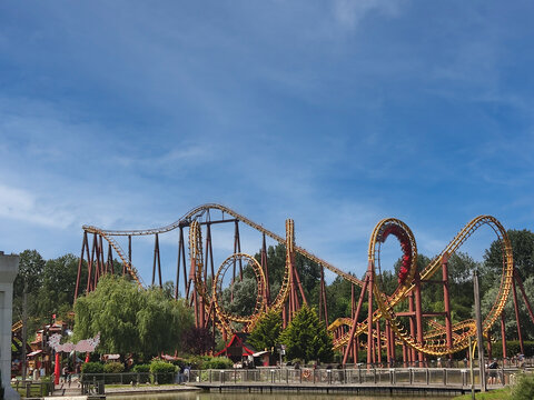 attraction du parc Ast&eacute;rix pr&egrave;s de Paris