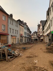Bad Munstereifel, Germany. July 22, 2021.
A week after a major flood. Heavy torrential rains fell...