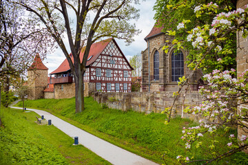 Cityscape of Bad Rodach town