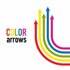 Colored arrows. vector