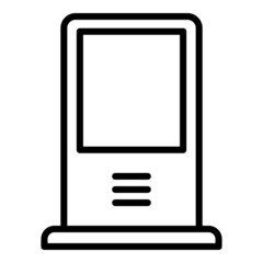 Citylight outdoor advertising icon. Outline citylight outdoor advertising vector icon for web design isolated on white background