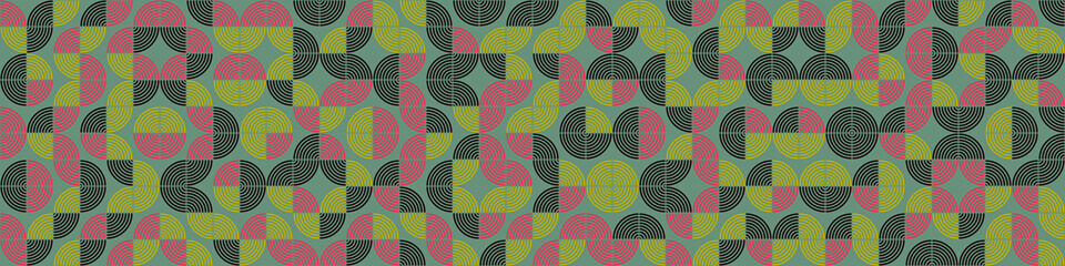 Abstract Geometric Pattern generative computational art illustration