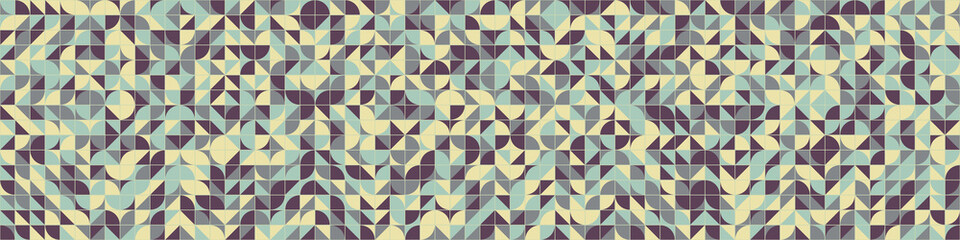 Abstract Geometric Pattern generative computational art illustration