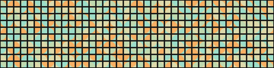 Abstract Geometric Pattern generative computational art illustration