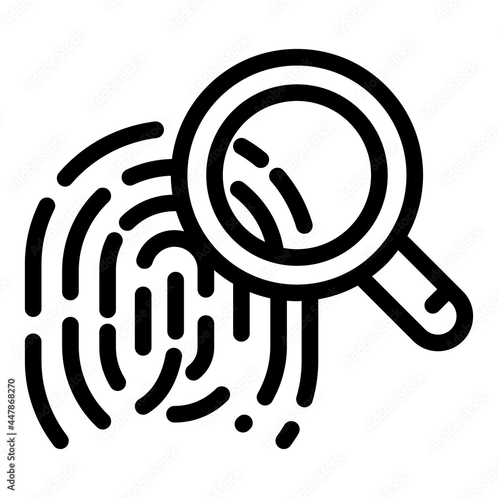 Poster forensic laboratory icon. outline forensic laboratory vector icon for web design isolated on white b