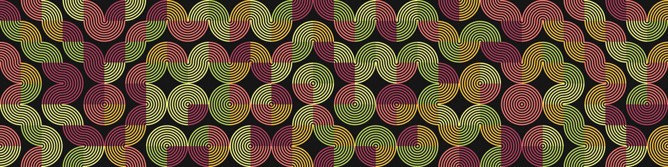 Abstract Geometric Pattern generative computational art illustration