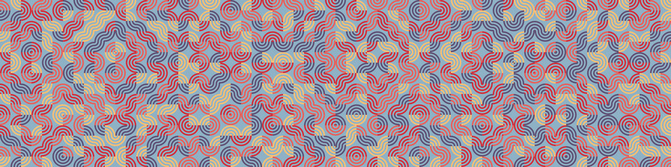 Abstract Geometric Pattern generative computational art illustration