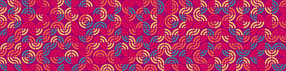 Abstract Geometric Pattern generative computational art illustration