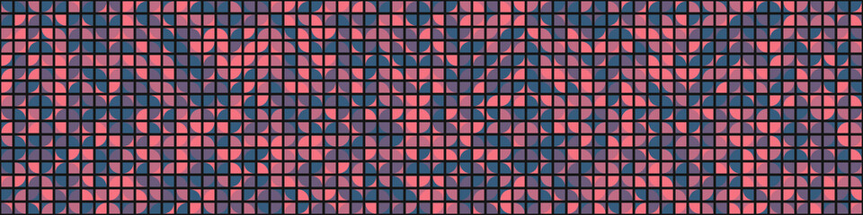 Abstract Geometric Pattern generative computational art illustration