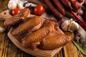 many types of sausages and salami