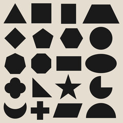Basic Geometric Shapes Vector Collection