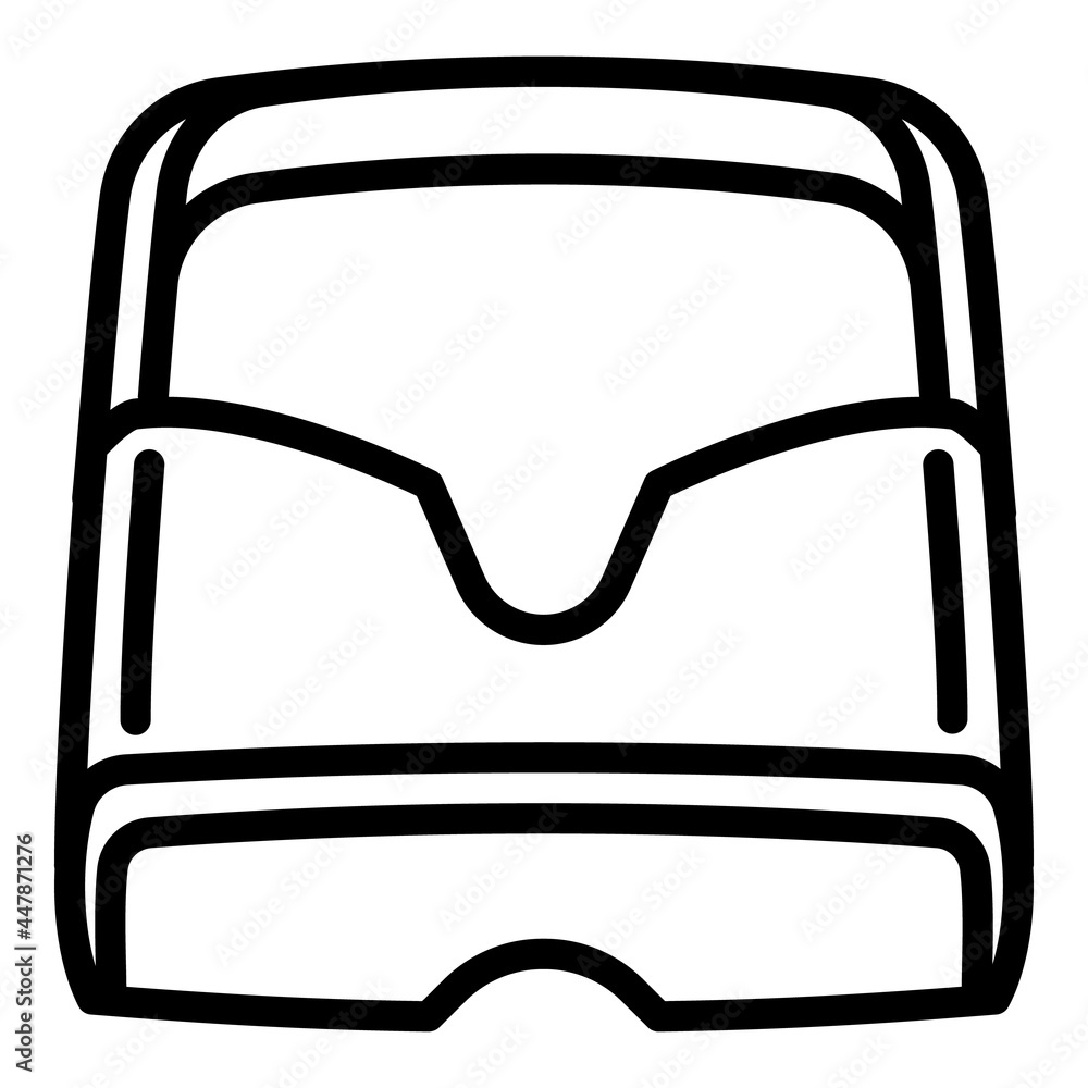 Poster stereoscopic game goggles icon. outline stereoscopic game goggles vector icon for web design isolate