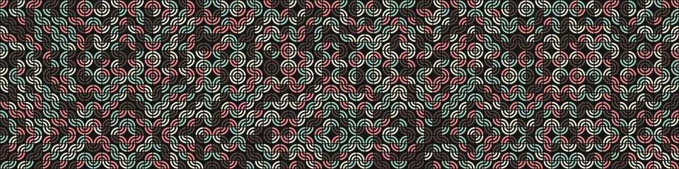 Abstract Geometric Pattern generative computational art illustration