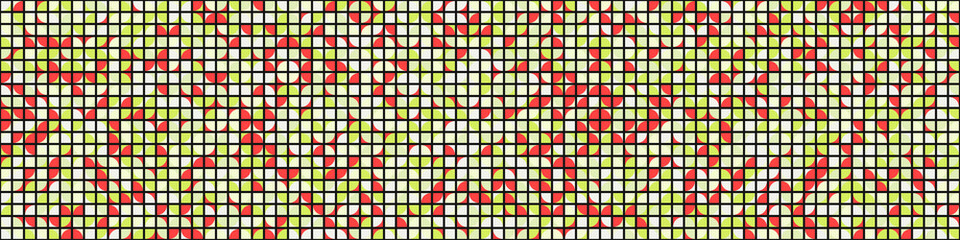 Abstract Geometric Pattern generative computational art illustration