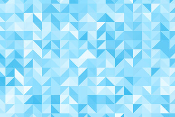 Polygonal blue mosaic background. Abstract low poly vector illustration. Triangular pattern, copy space. Template geometric business design with triangle for poster, banner, card, flyer