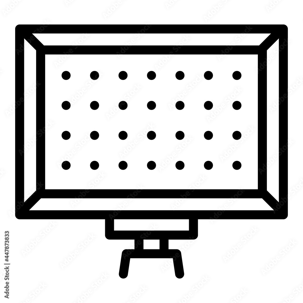 Poster modern led panel light icon. outline modern led panel light vector icon for web design isolated on w