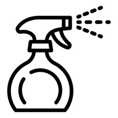 Spray cleaner icon. Outline spray cleaner vector icon for web design isolated on white background