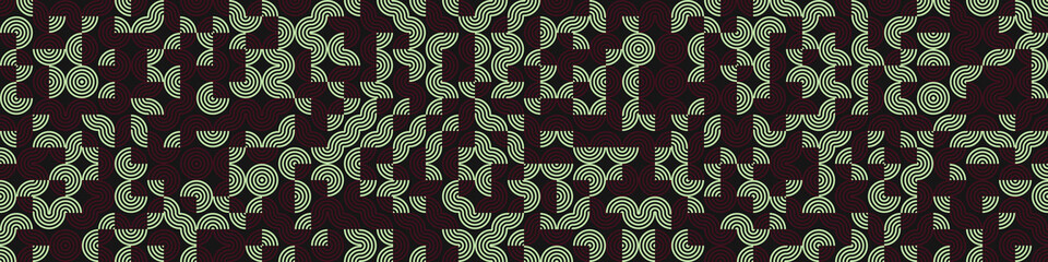 Abstract Geometric Pattern generative computational art illustration