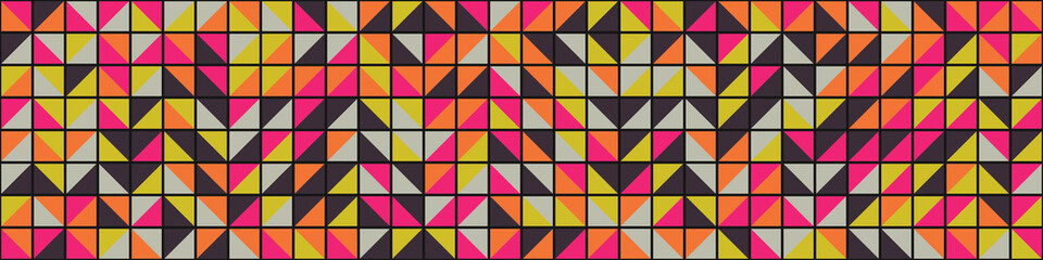 Fototapeta premium Abstract Geometric Pattern generative computational art illustration