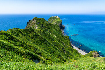 北海道　積丹半島の夏の風景