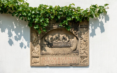 Weinschiff Neumagen-Drohn an der Mosel 