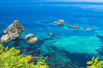 Fototapeta na wymiar 北海道　積丹半島の夏の風景
