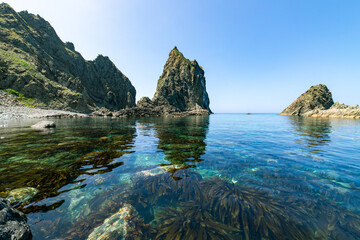 Fototapeta premium 北海道 積丹半島の夏の風景