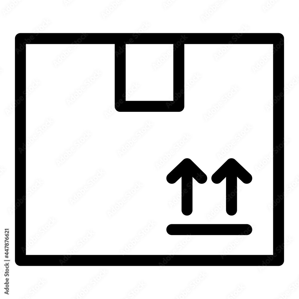 Poster send parcel icon. outline send parcel vector icon for web design isolated on white background