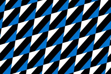 Simple geometric pattern in the colors of the national flag of Estonia