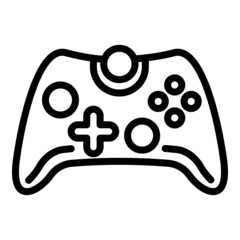Joystick icon. Outline joystick vector icon for web design isolated on white background