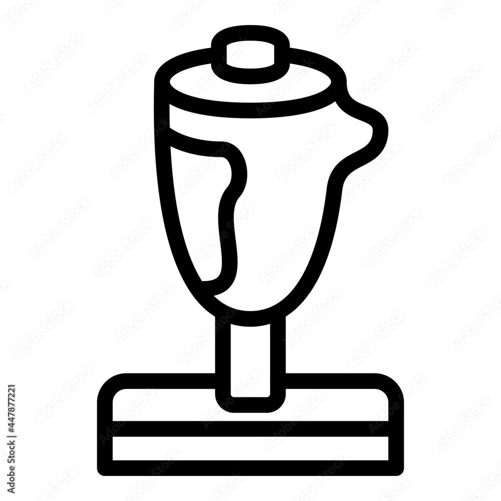 Poster workspace joystick icon. outline workspace joystick vector icon for web design isolated on white bac
