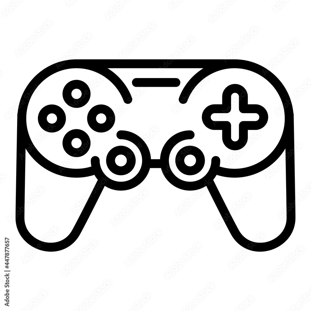 Poster xbox joystick icon. outline xbox joystick vector icon for web design isolated on white background