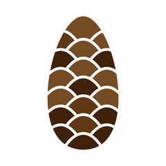 Vector Pine cones autumn illustration and icon. EPS10