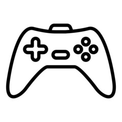 Modern joystick icon. Outline modern joystick vector icon for web design isolated on white background