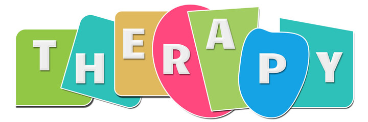 Therapy Colorful Abstract Shapes Horizontal 
