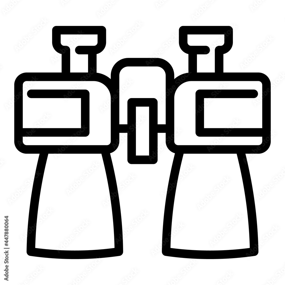 Poster binoculars icon. outline binoculars vector icon for web design isolated on white background